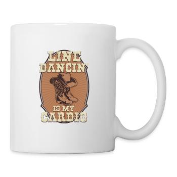 Line Dance Country Cowboy Western Line Dancing - Mug - white - Right