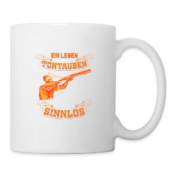 Tontaubenschießen Wurftaubenschießen Tontauben - Tasse - Weiß - Rechts