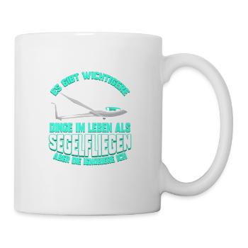 Segelfliegen Pilot Segelflugzeug Segelflieger - Tasse - Weiß - Rechts