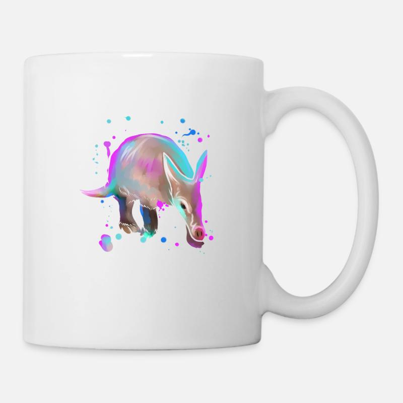 Erdferkel Aardvark Geschenk - Tasse - Weiß
