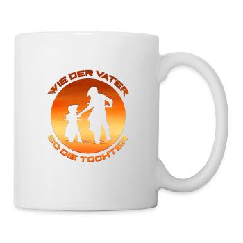 Motocross Vater und Tochter Dirt Bike Motorrad - Tasse - Weiß - Rechts