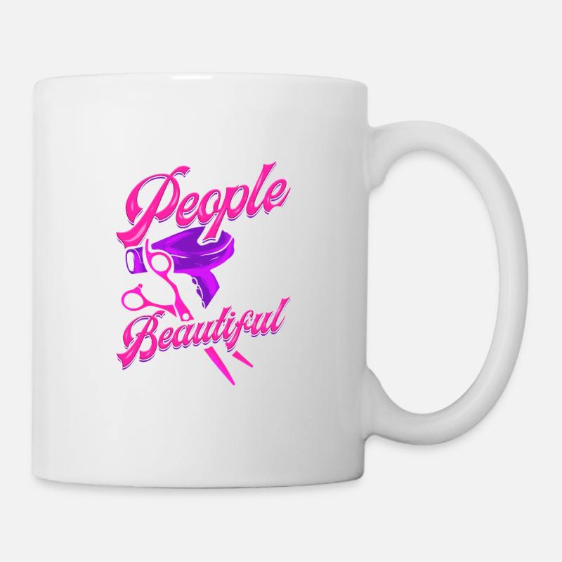 Coiffeur coiffeur salon coiffeur coiffeur - Mug blanc - blanc