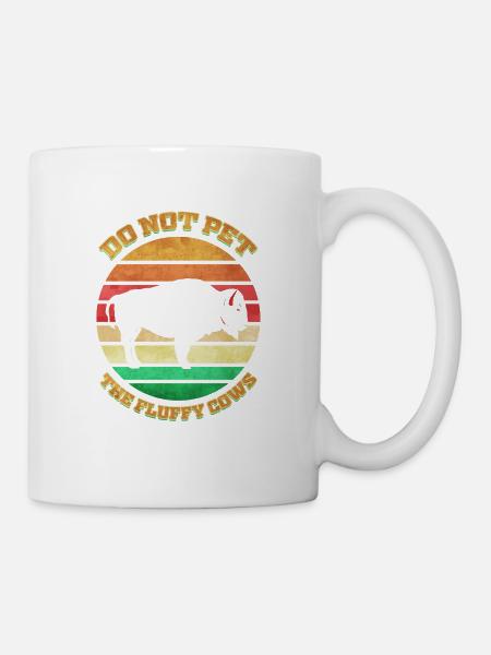 Bison Retro Vintage Buffalo Buffalo Bison - Mug - white
