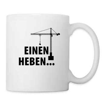 Kranführer Vater Vatertag Bauarbeiter Papa - Tasse - Weiß - Rechts