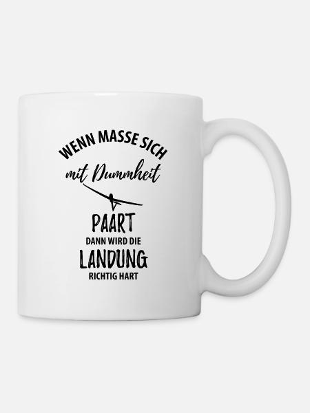 Segelflieger Segelfliegen Segelflugzeug - Tasse - Weiß