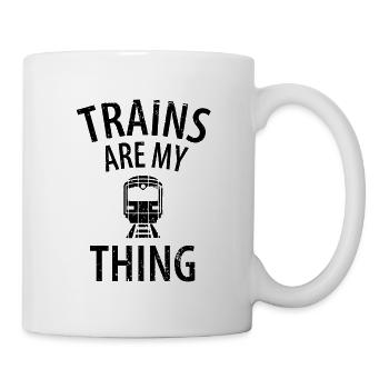Train chemin de fer cheminots trains conducteur de locomotive - Mug blanc - blanc - Droite