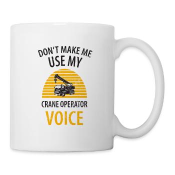 Grutier Papa Fête des pères Ouvrier du bâtiment Papa - Mug blanc - blanc - Droite