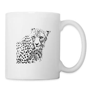 guépard - Mug blanc - blanc - Droite