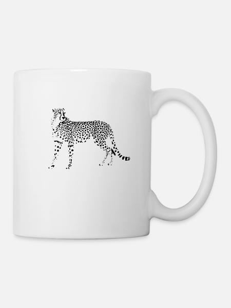 guépard - Mug blanc - blanc