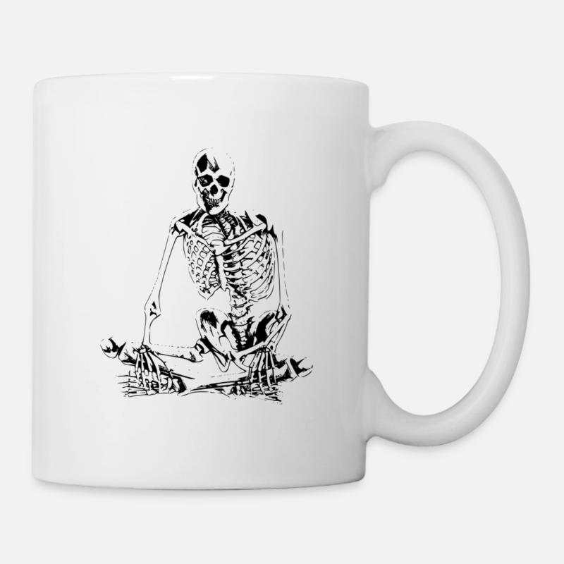 Skelett - Tasse - Weiß