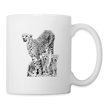 Guépard - Mug blanc - blanc - Droite