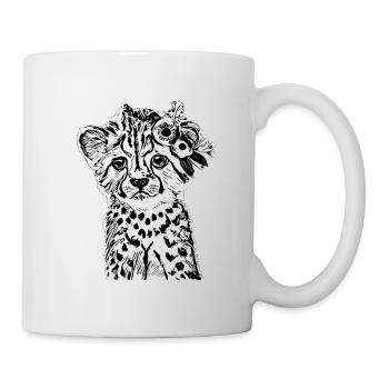 Guépard - Mug blanc - blanc - Droite