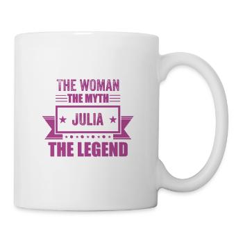 La femme du mythe De Julia la légende Prénom - Mug blanc - blanc - Droite