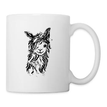 Alpaka - Tasse - Weiß - Rechts