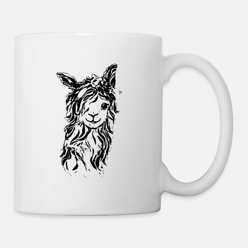 Alpagas - Mug blanc - blanc