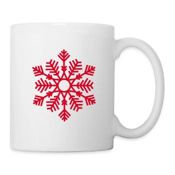 Red Snowflake Merry Christmas Gift Adultes & Enfants - Mug blanc - blanc - Droite
