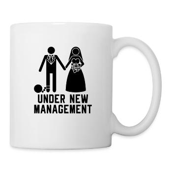 Funny Under New Management Wedding Party Gift - Mug - white - Right
