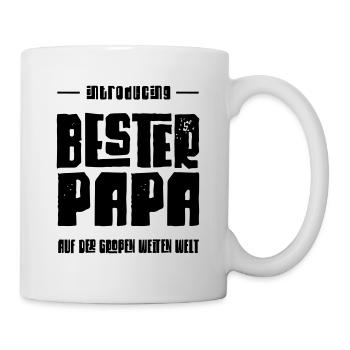 Introducing BESTER PAPA dirtyrock - Tasse - Weiß - Rechts