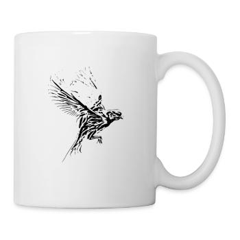 Oiseau - Mug blanc - blanc - Droite