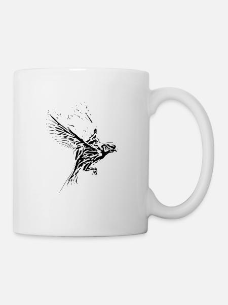 Vogel - Tasse - Weiß