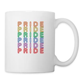 Pride Rainbow, LGBTQ, Cadeau de la Gay Pride lesbienne lgbt - Mug blanc - blanc - Droite