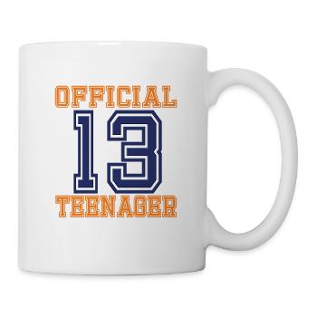 Style universitaire officiel 13 adolescents pour garçons et filles - Mug blanc - blanc - Droite