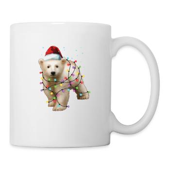 Christmas Polar Bear - Funny Xmas Cute Animal Gift - Mug - white - Right