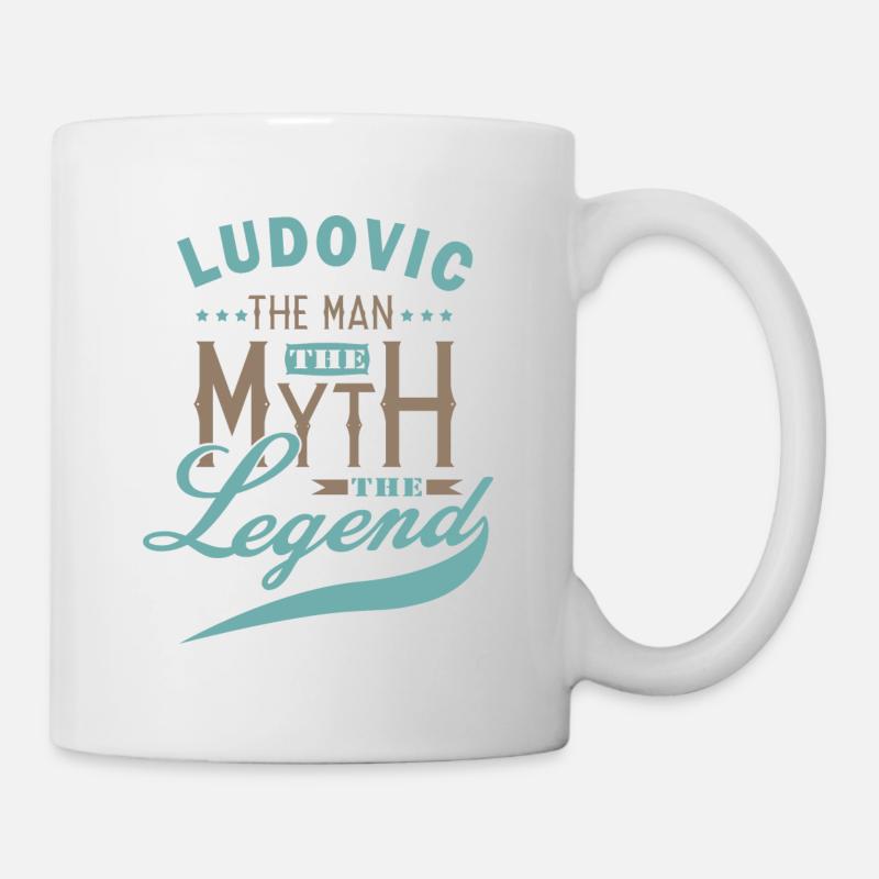 Ludovic tshirt personnalisé prénom ludovic - Mug blanc - blanc