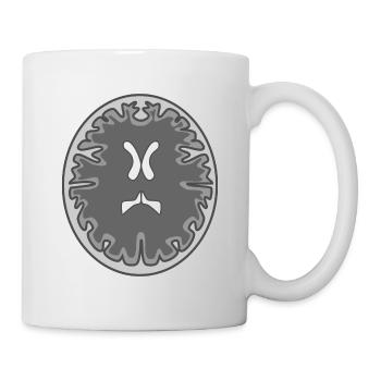 skull mri - Mug - white - Right