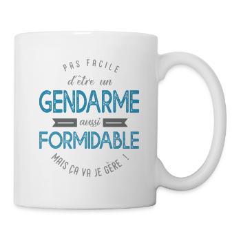 Gendarme formidable Cadeau Humour Homme armée - Mug blanc - blanc - Droite