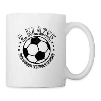 Fußball Unterhaus 2. Klasse Meistertitel Meister - Tasse - Weiß - Rechts