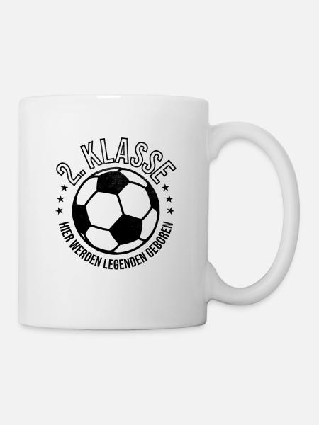 Fußball Unterhaus 2. Klasse Meistertitel Meister - Tasse - Weiß