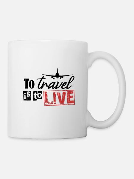 Travel is freedom - Mug - white
