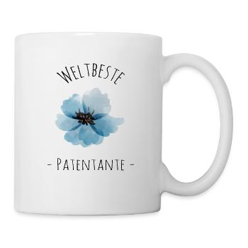 Weltbeste Patentante - Tasse - Weiß - Rechts