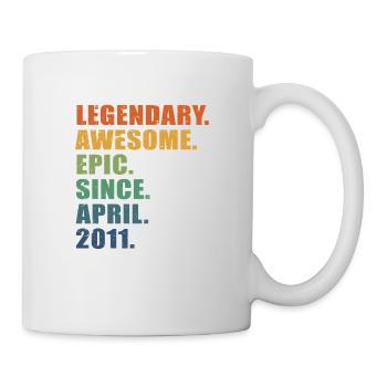 12e anniversaire, avril 2011, 12e anniversaire - Mug blanc - blanc - Droite