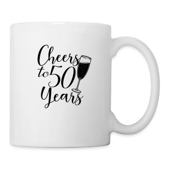 Vive 50 ans - Cadeau d’anniversaire ou d’anniversaire - Mug blanc - blanc - Droite