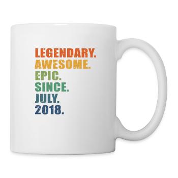 5th Birthday, July 2018, 5 Year Anniversary - Mug - white - Right