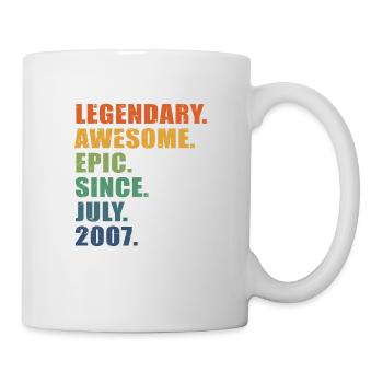 16th Birthday, July 2007, 16 Year Anniversary - Mug - white - Right