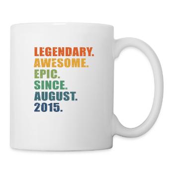 7e anniversaire, août 2015, 7e anniversaire - Mug blanc - blanc - Droite