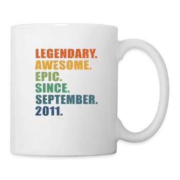 12e anniversaire, septembre 2011, 12e anniversaire - Mug blanc - blanc - Droite