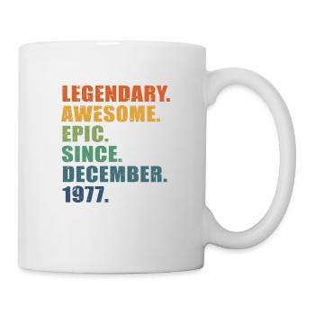 45e anniversaire, décembre 1977, 45e anniversaire - Mug blanc - blanc - Droite