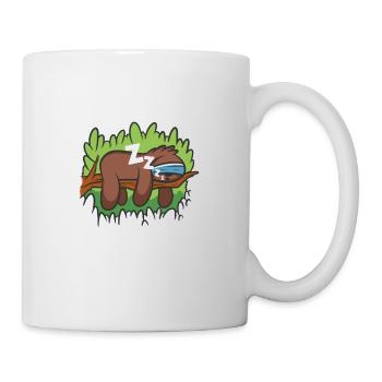 Lustiger Faultier Spruch Süßes Faultier - Tasse - Weiß - Rechts