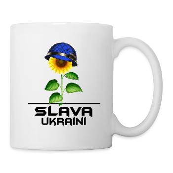 ukraine tournesol slava ukraini bleu-jaune - Mug blanc - blanc - Droite