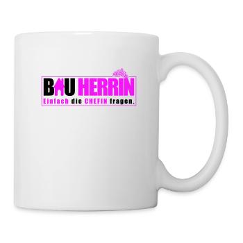Damen Bauherrin Hausbau Humor Richtfest Hauskauf - Tasse - Weiß - Rechts