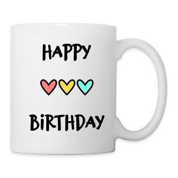 JAHRESTAG. ALLES GUTE ZUM GEBURTSTAG!. ALLES GUTE ZUM GEBURTSTAG!. - Tasse - Weiß - Rechts