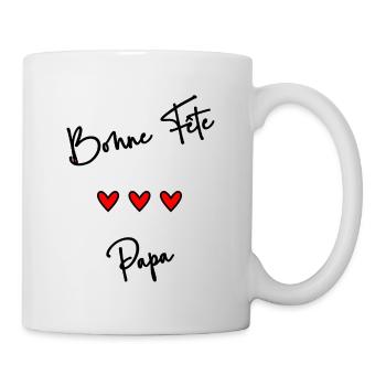 BONNE FÊTE PAPA. PAPA. FÊTE DES PÈRES. BONNE FÊTE - Mug blanc - blanc - Droite