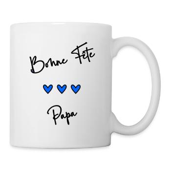 FÊTE DES PÈRES.BONNE FÊTE PAPA. PAPA. BONNE FÊTE - Mug blanc - blanc - Droite