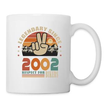 moto anniversaire né en 2002 motard 20 ans - Mug blanc - blanc - Droite