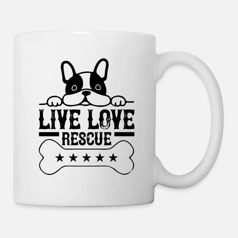 live love rescue - Mug - white