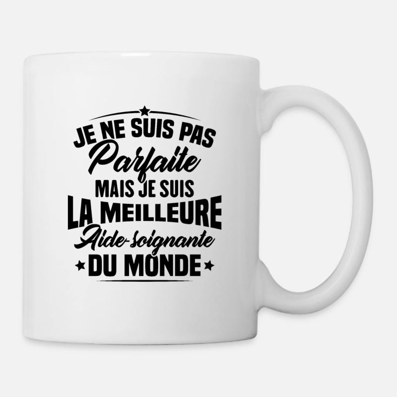 Je suis la meilleure aide soignante du monde - Mug blanc - blanc